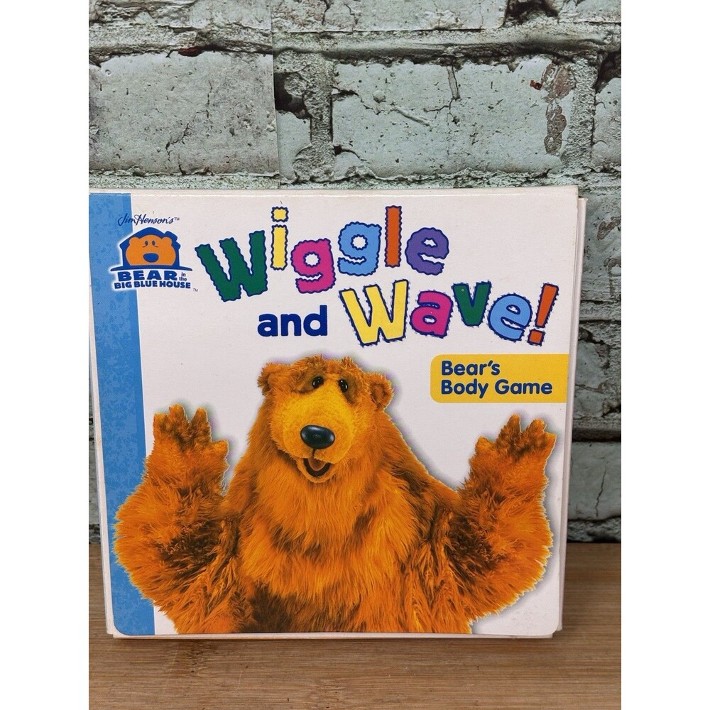 Bear In The Big Blue House WIGGLE AND WAVE Bear’s Body Game Disney VGC 2001 Book